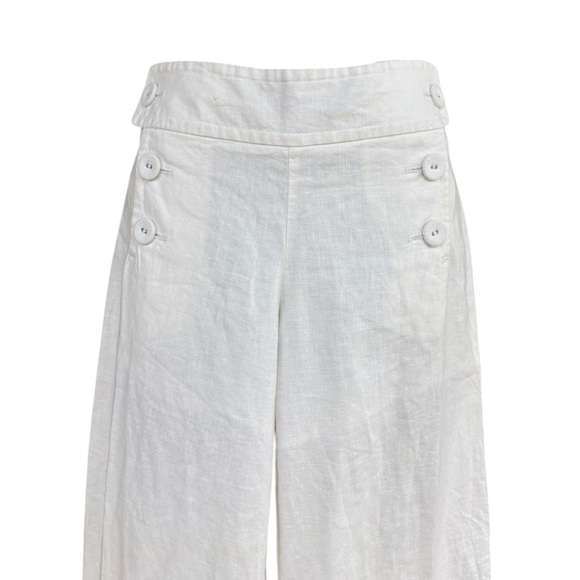 Kenar womens wide leg linen cotton mix, pants size 8 liner shorts under Preloved - Picture 6 of 7